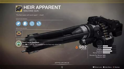 destiny 2 machine gun drops.
